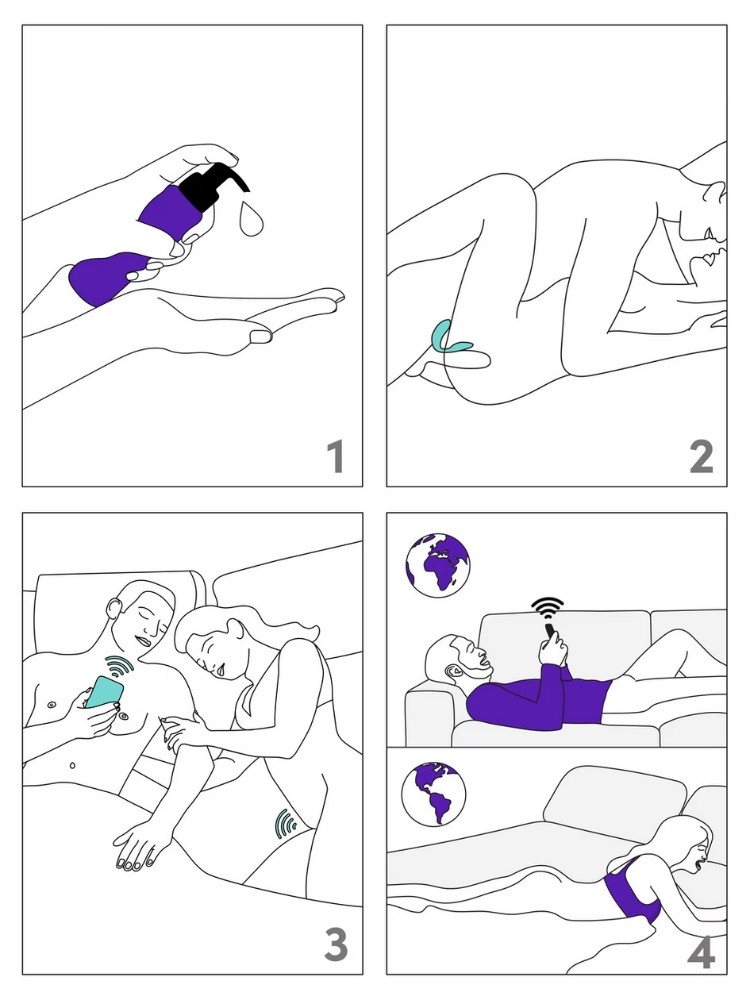 We-Vibe Sync Lite Aqua Giyilebilir App Kontrollü Çiftlere Özel Vibratör