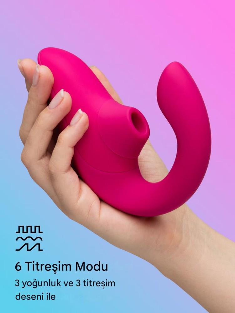 Womanizer Blend Pink Air Pleasure G-Noktası ve Klitoral Rabbit Vibratör ​