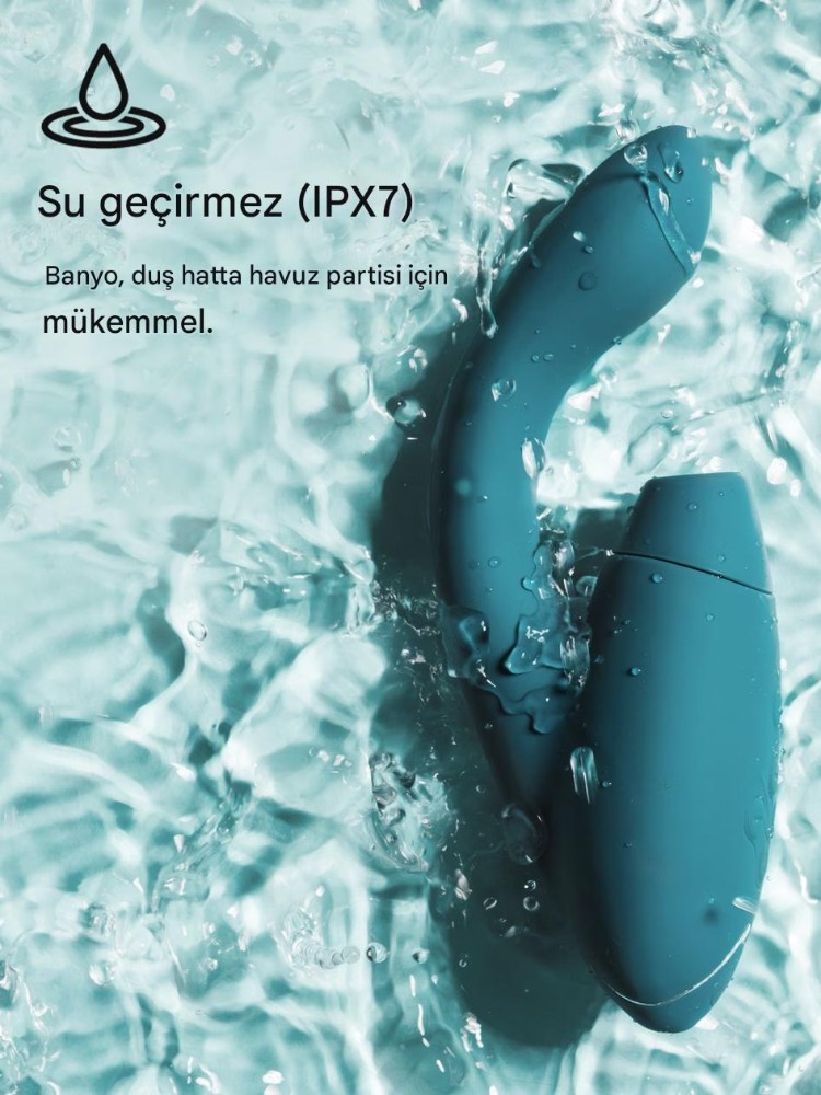 Womanizer Duo 2 Petrol Air klitoral Stimülatör ve Güçlü G-Spot Vibratörü