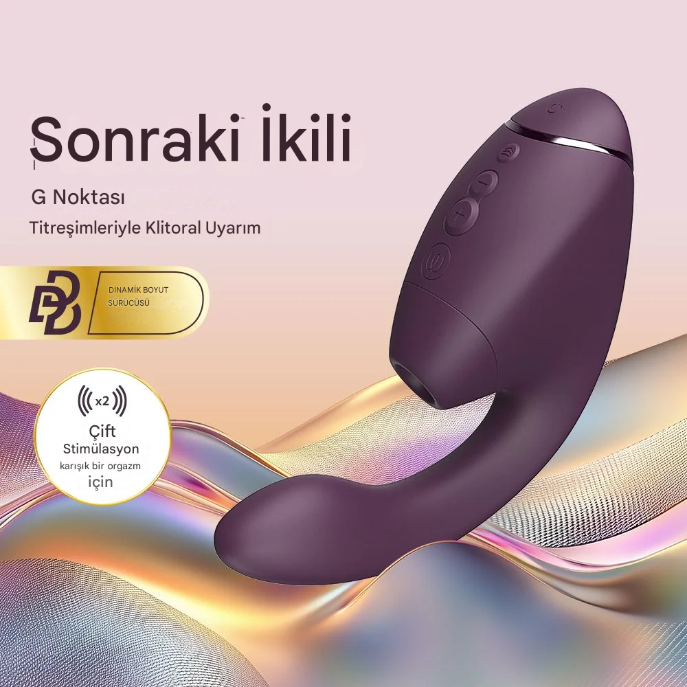 Womanizer Next Duo Dark Purple 3D Pleasure Air ile Klitoral ve G Noktası Vibratörü