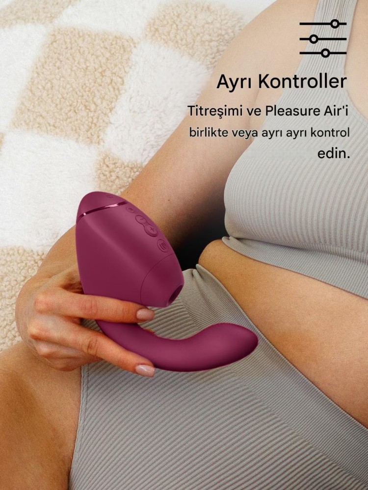 Womanizer Next Duo Dusky Pink 3D Pleasure Air ile Klitoral ve G Noktası Vibratör