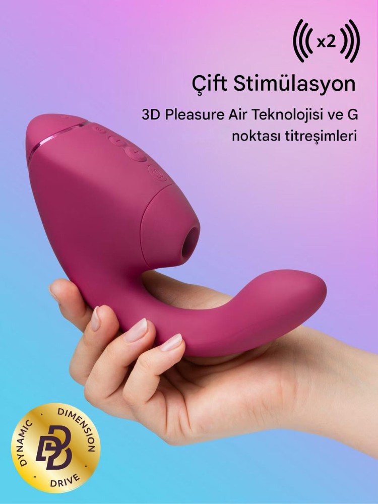 Womanizer Next Duo Dusky Pink 3D Pleasure Air ile Klitoral ve G Noktası Vibratör