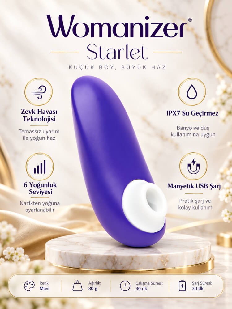 Womanizer Starlet 3 Indigo Klitoral Vibratör