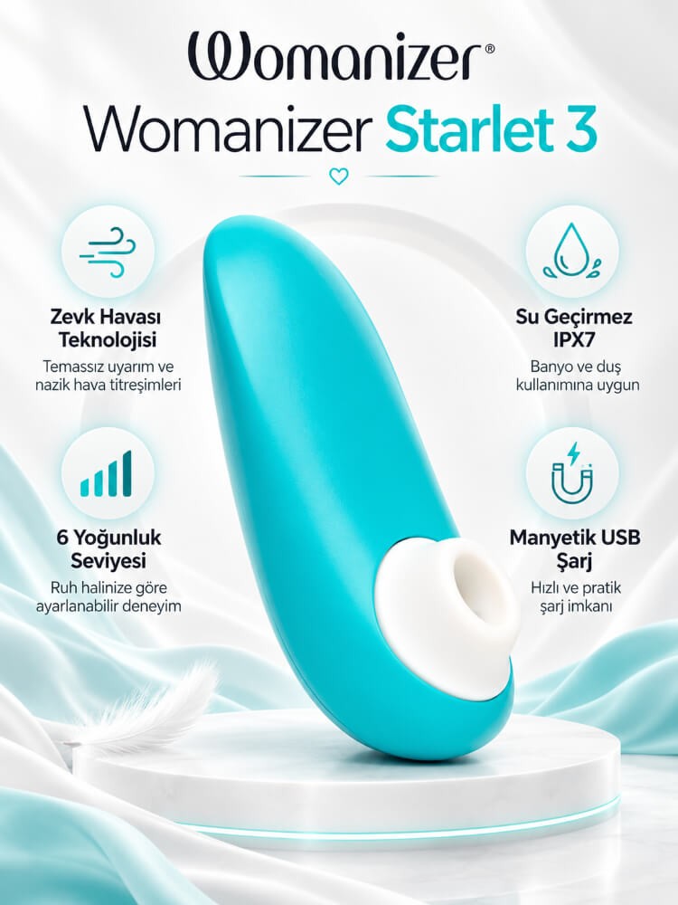 Womanizer Starlet 3 Turquoise Klitoral Vibratör