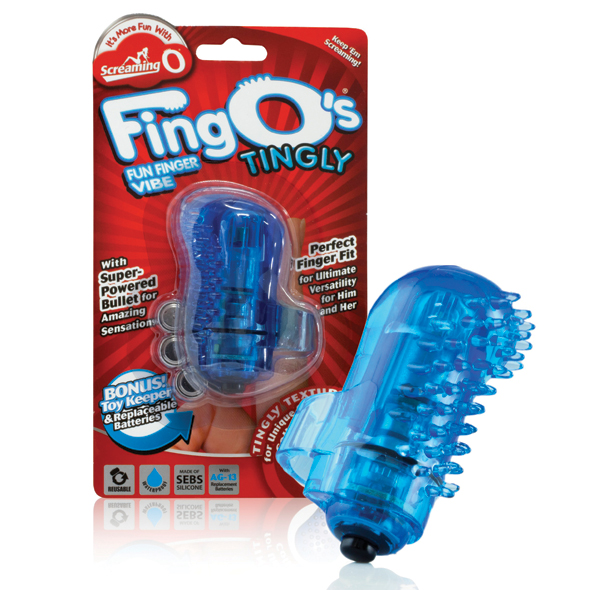 The  Screaming O Fingo Tingly Electric Blue Vibrator