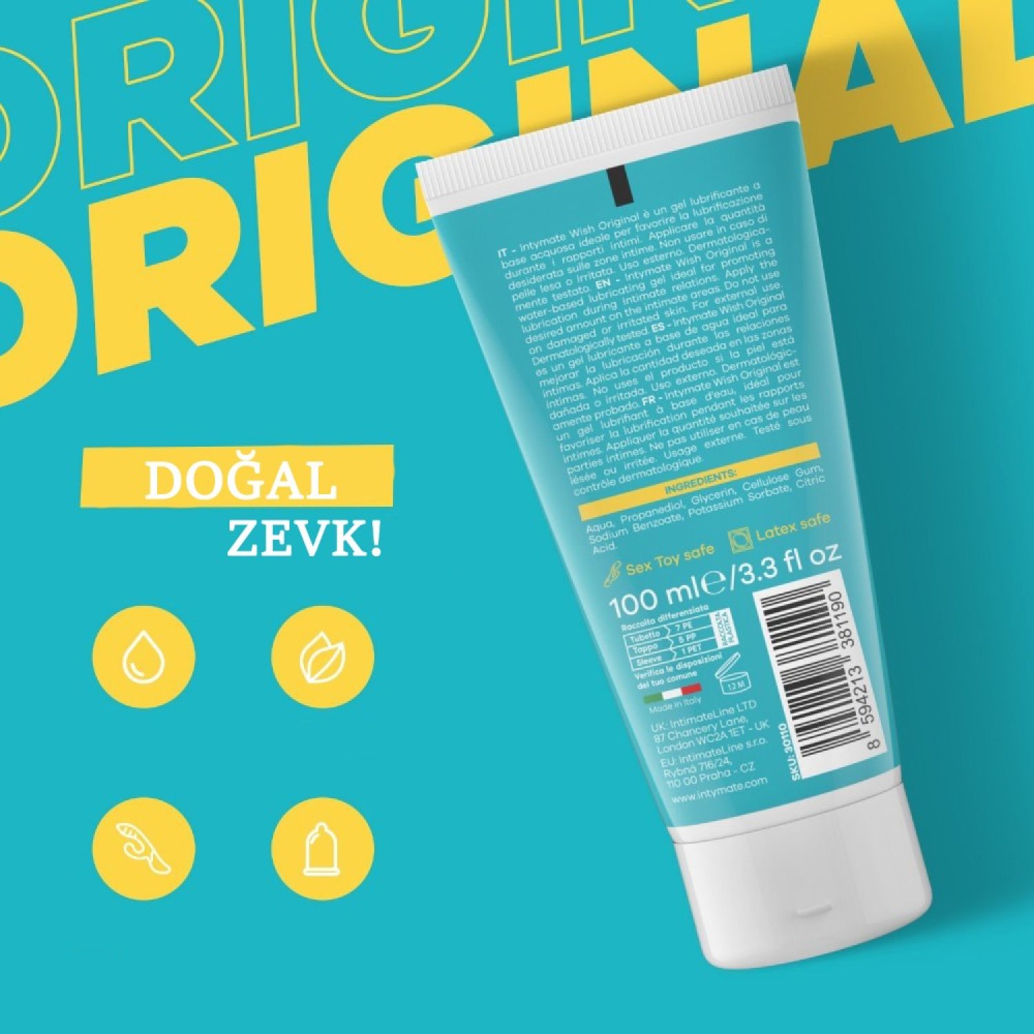 İntimateline Wish Original 100 Ml Kayganlaştırıcı Jel 