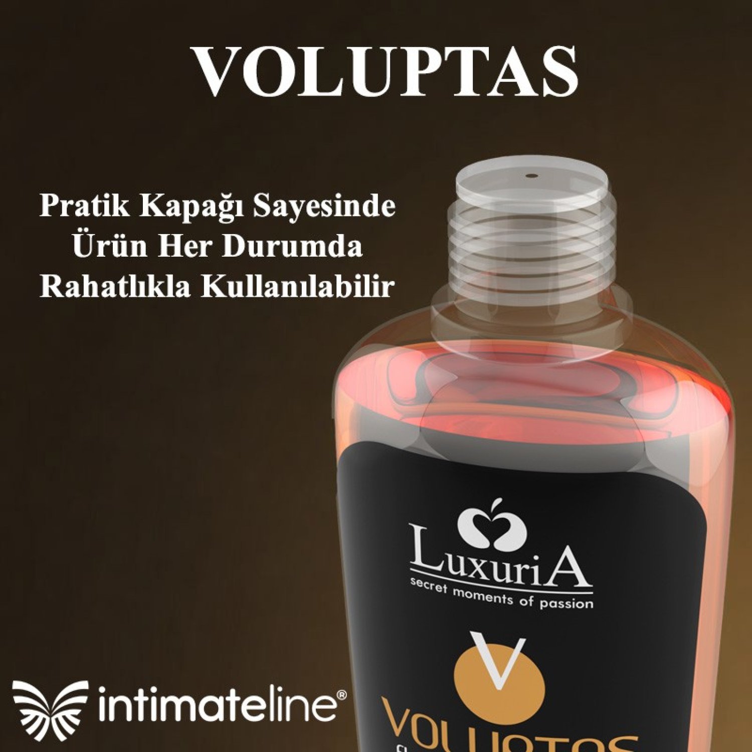 İntimateline Voluptas Karamel Aromalı Isıtıcı 100 Ml Masaj Jeli 