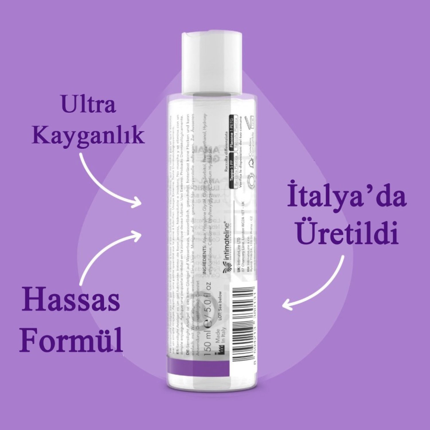 İntimateline Sensilight 150 Ml Anal Kayganlaştırıcı Jel