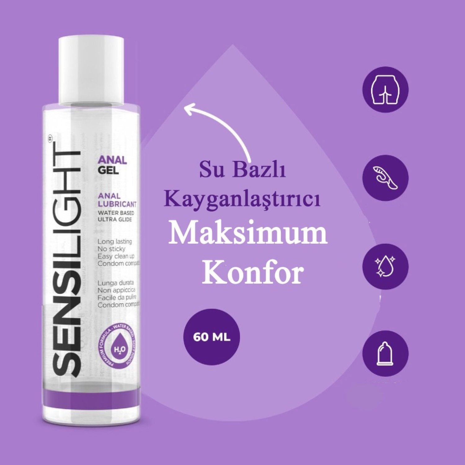 İntimateline Sensilight 150 Ml Anal Kayganlaştırıcı Jel