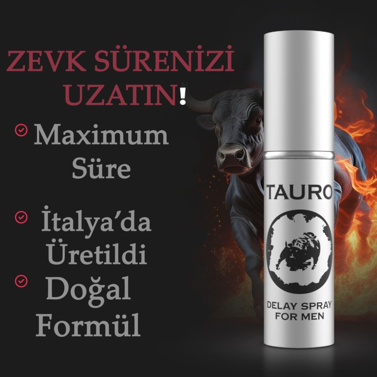 İntimateline Tauro Extra Power 5Ml Delay Sprey FOr Men