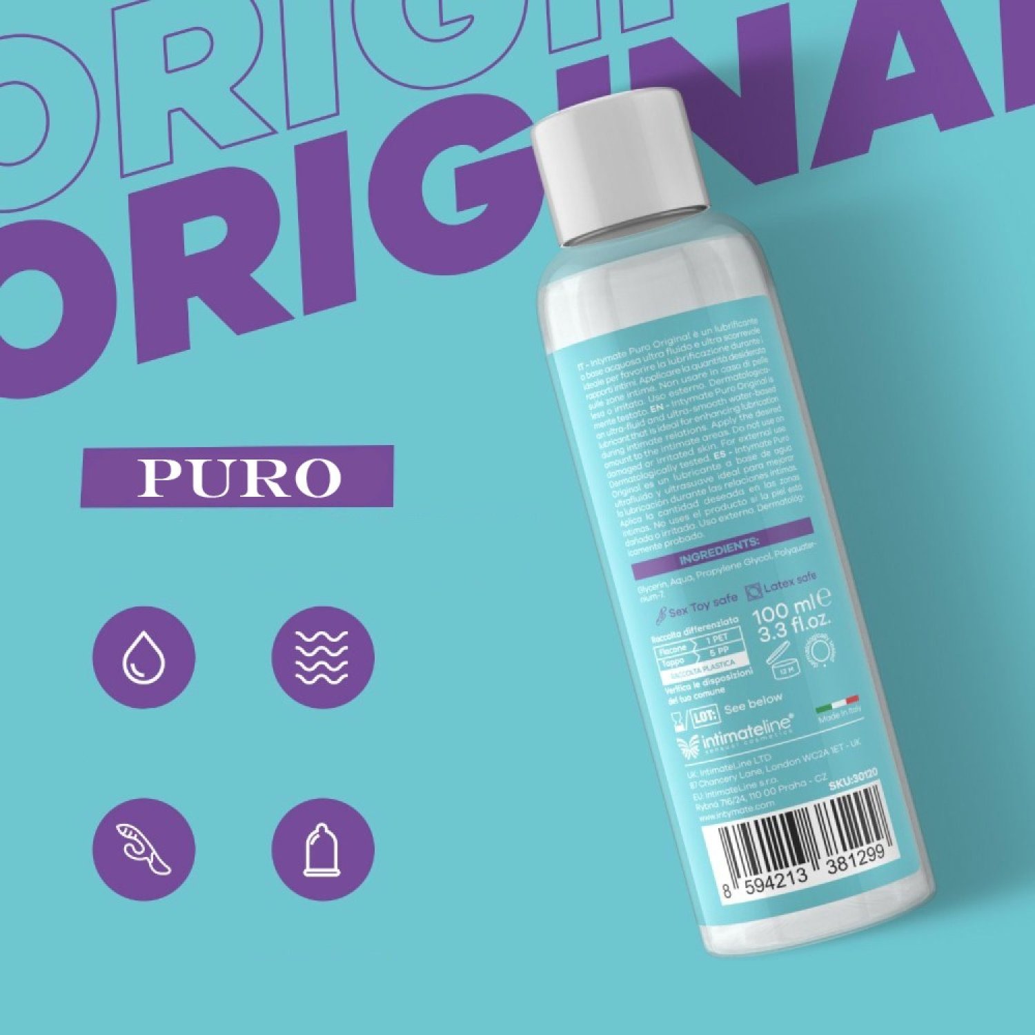 İntimateline Puro Original 100 ml Kayganlaştırıcı Jel