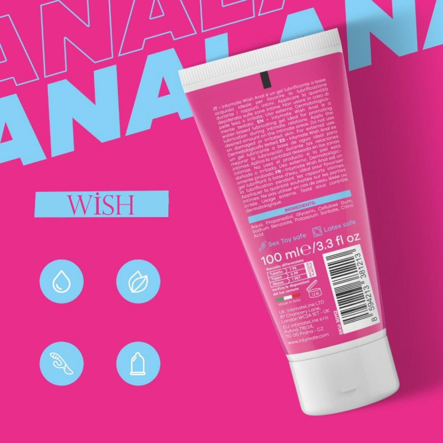İntimateline Wish 100 ml Anal Kayganlaştırıcı