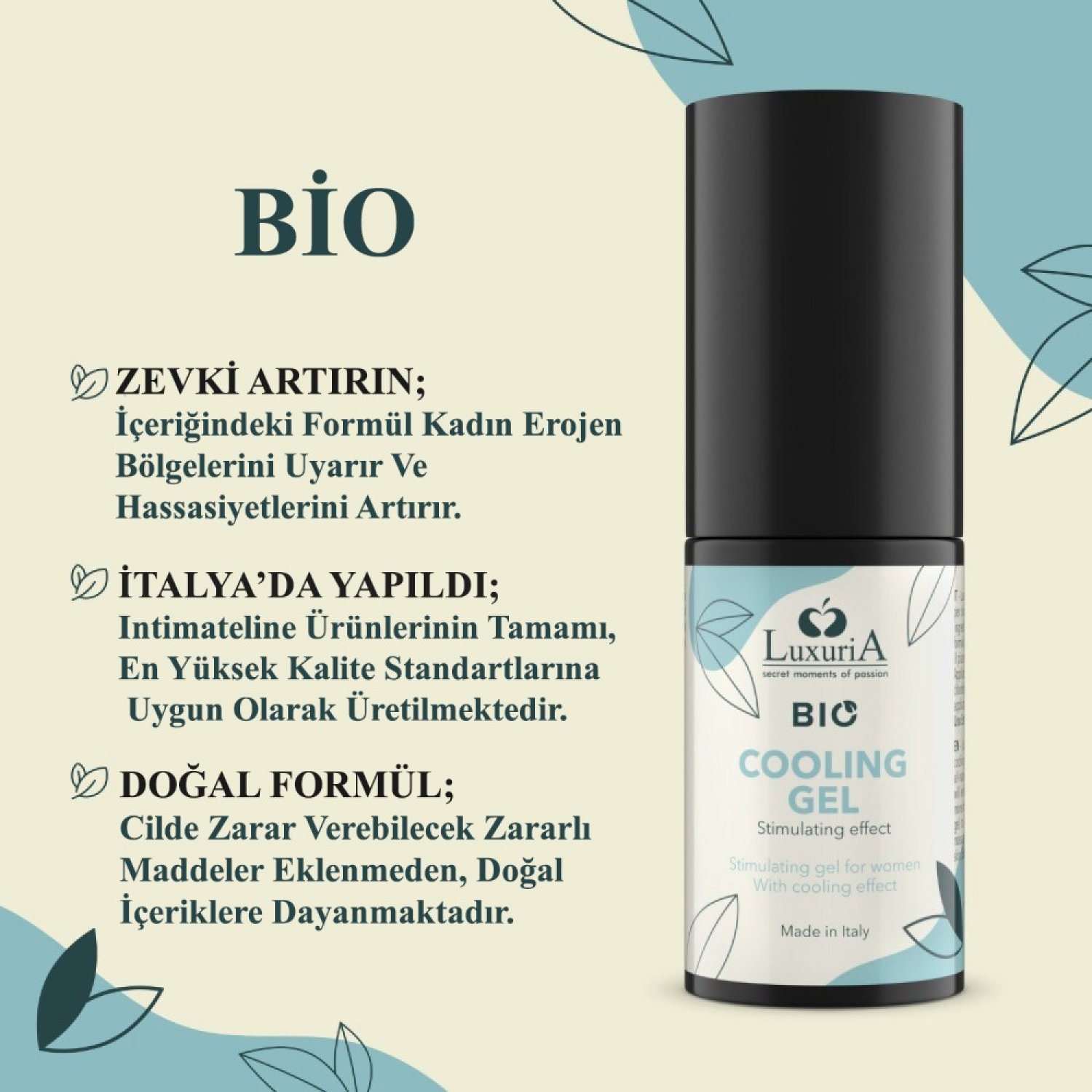İntimateline Luxuria BIO Cooling gel 30 ml Kayganlaştırıcı Jel