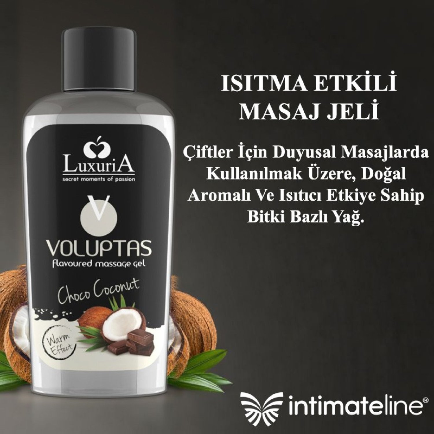 İntimateline Voluptas H.Cevizi - Krema Aromalı Isıtıcı 100 Ml Masaj Jeli