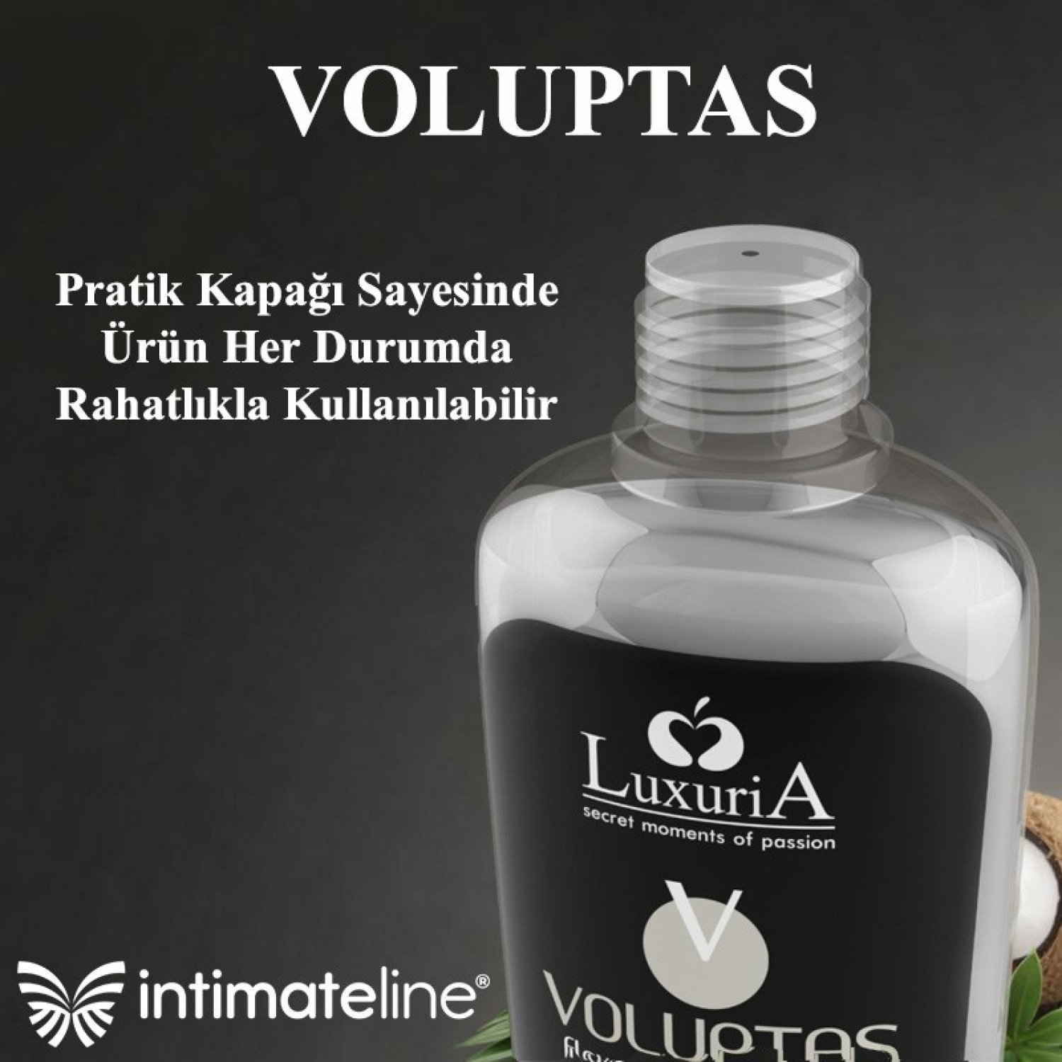 İntimateline Voluptas H.Cevizi - Krema Aromalı Isıtıcı 100 Ml Masaj Jeli