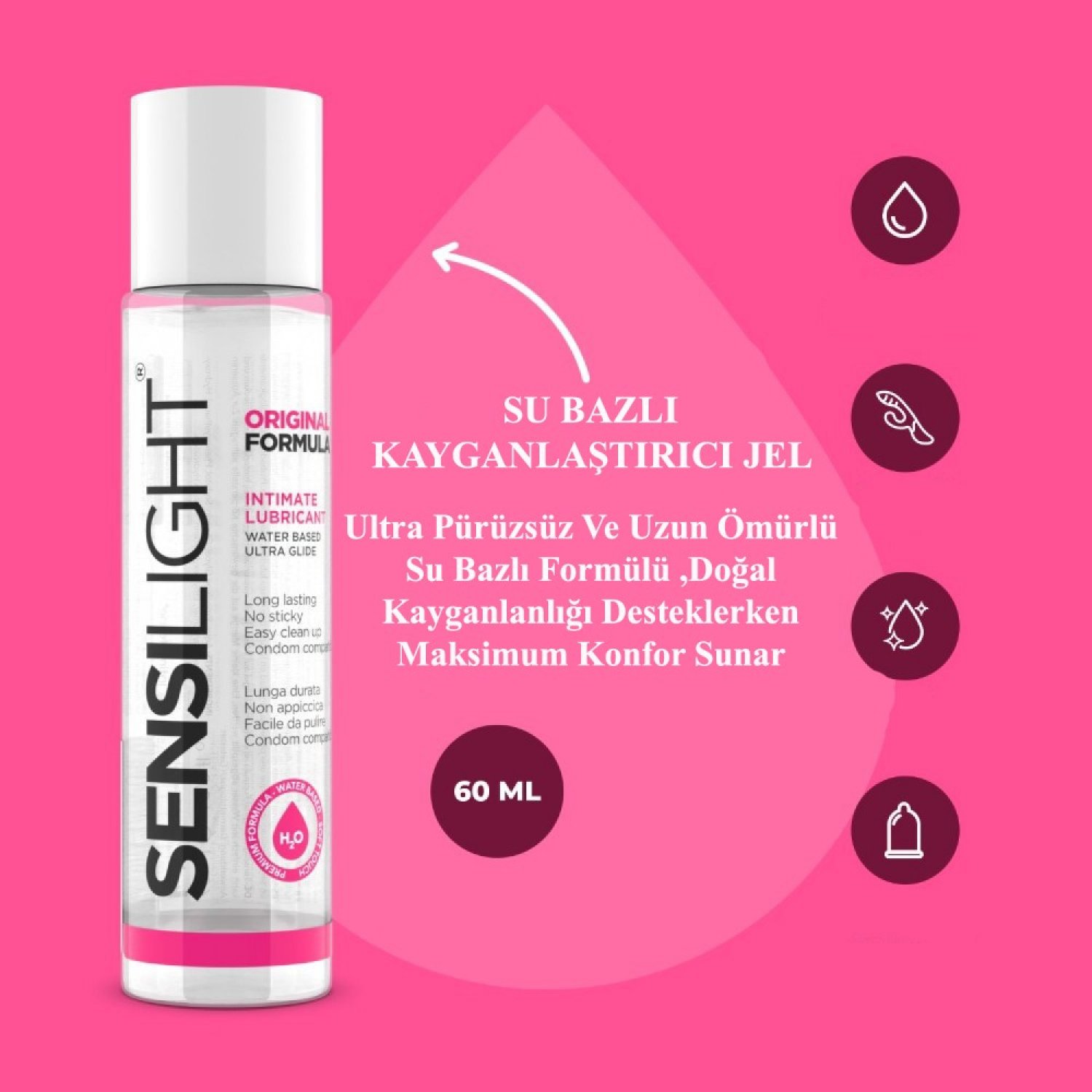İntimateline Sensilight Orijinal Formül 60 Ml Kayganlaştırıcı Jel