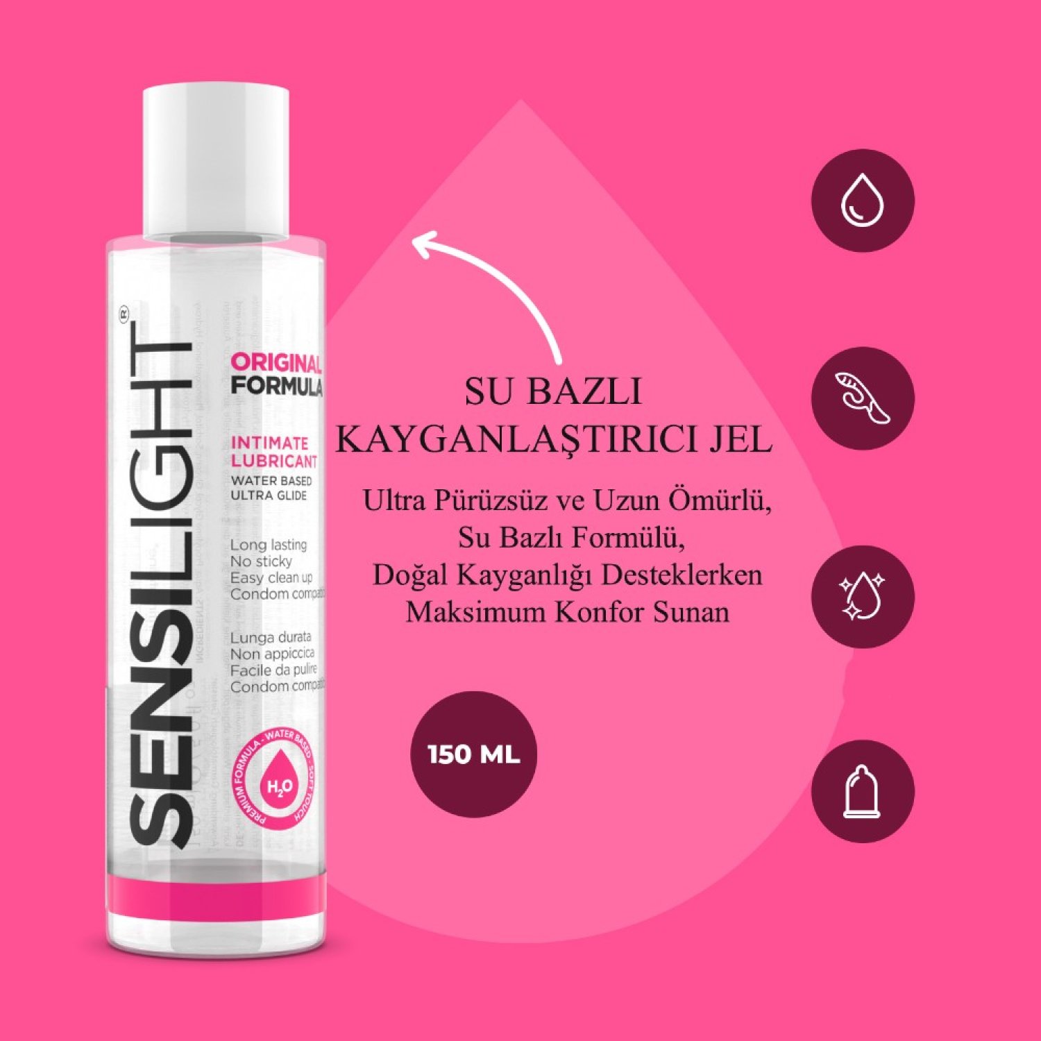 İntimateline Sensilight Orijinal Formül 150 Ml Kayganlaştırıcı Jel