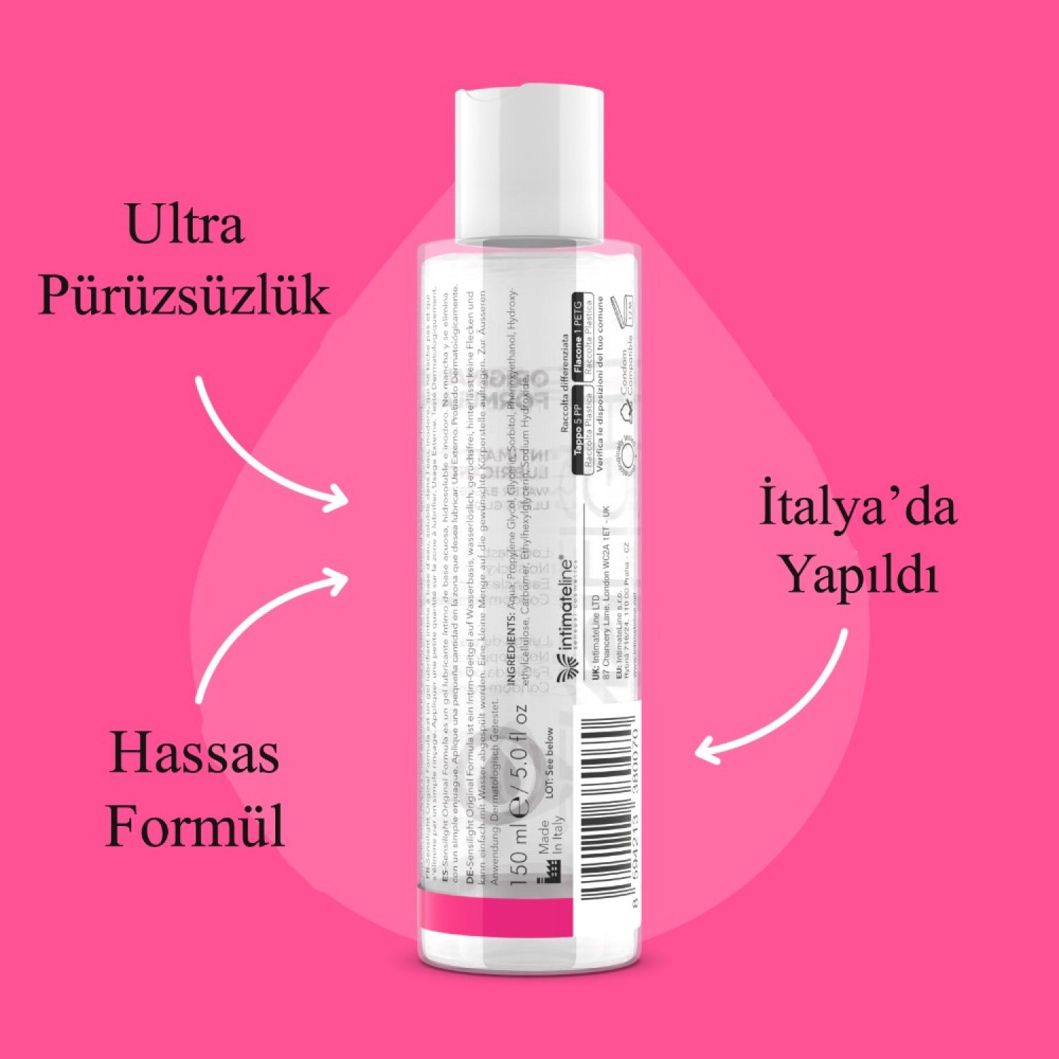 İntimateline Sensilight Orijinal Formül 150 Ml Kayganlaştırıcı Jel