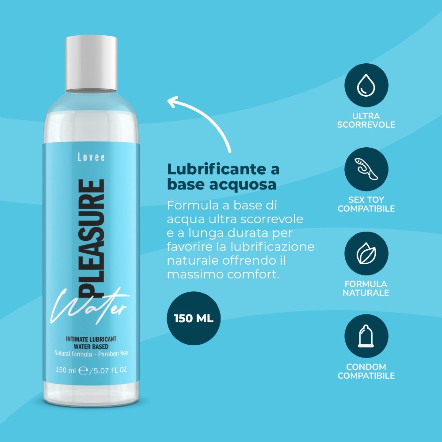 İntimateline Lovee Water Pleasure 150 ml Kayganlaştırıcı Jel