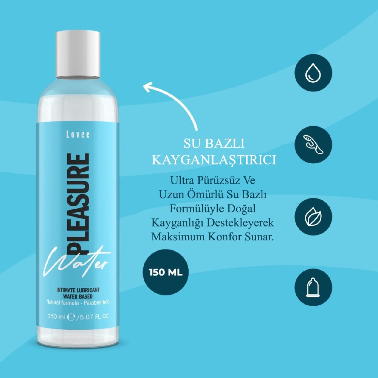 İntimateline Lovee Water Pleasure 150 ml Kayganlaştırıcı Jel