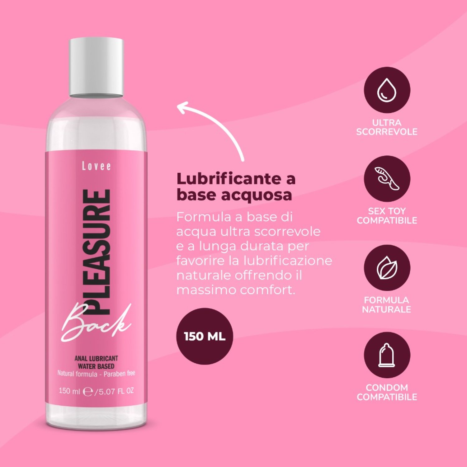 İntimateline Lovee Back Pleasure 150 ml Kayganlaştırıcı Jel