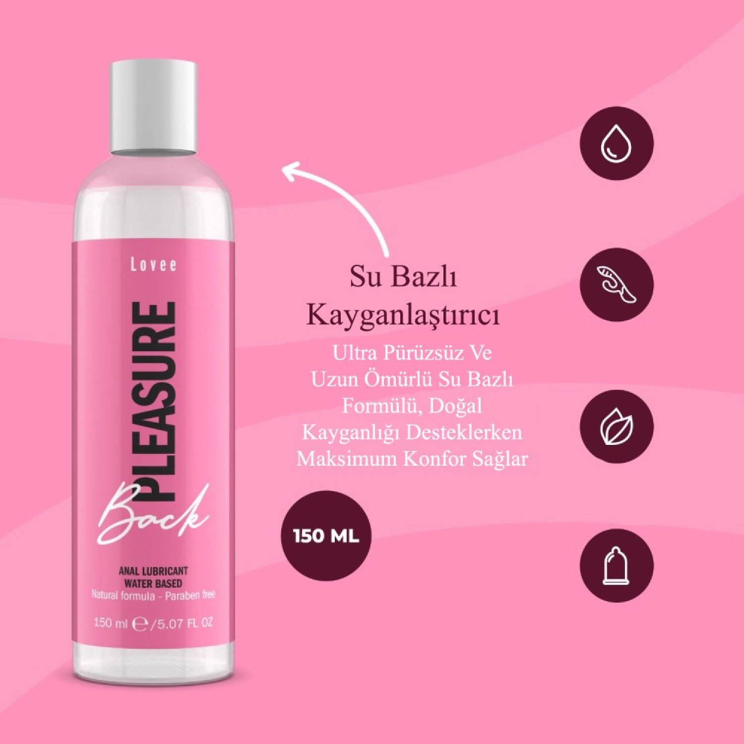 İntimateline Lovee Back Pleasure 150 ml Kayganlaştırıcı Jel