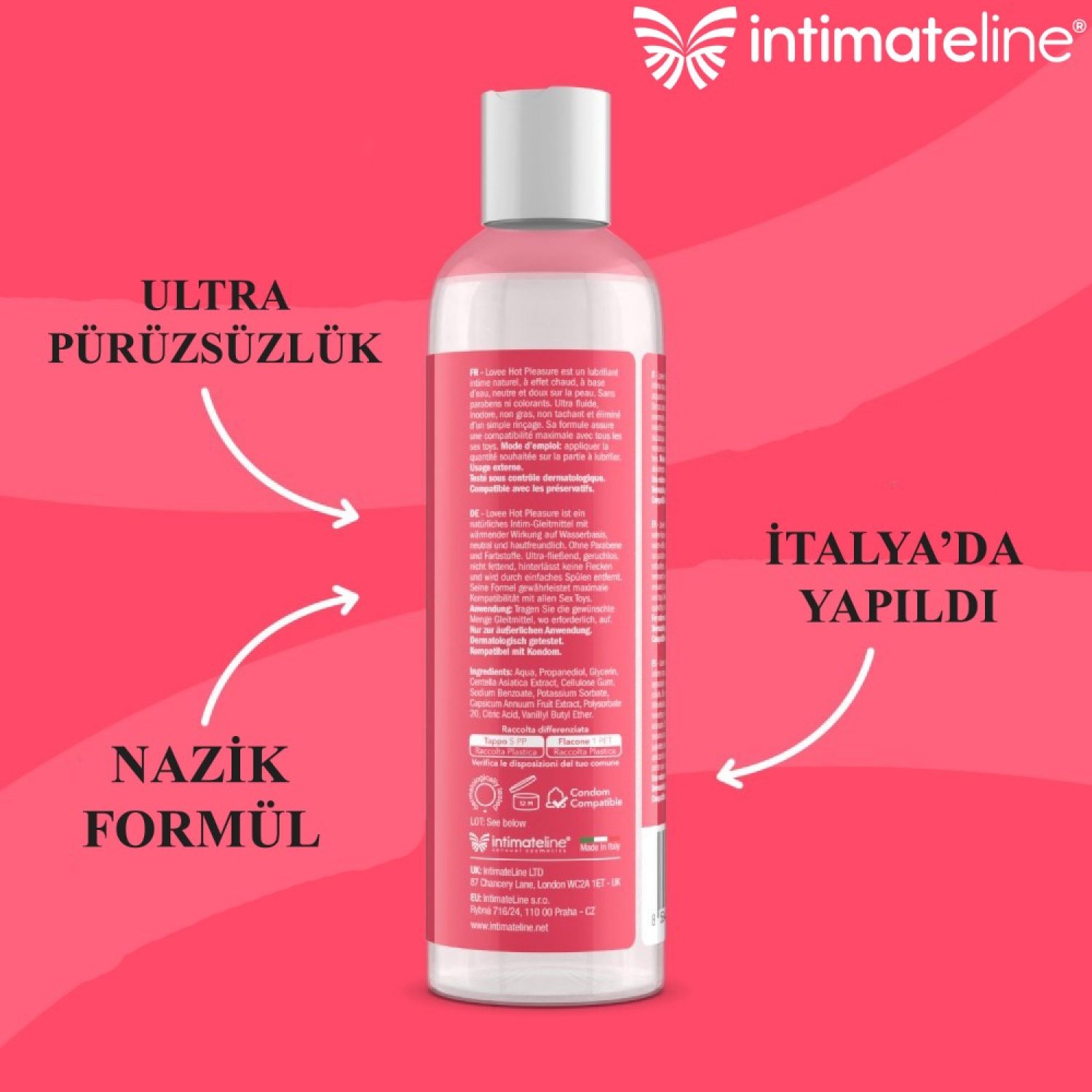 İntimateline Lovee Hot Pleasure 150 ml Kayganlaştırıcı Jel