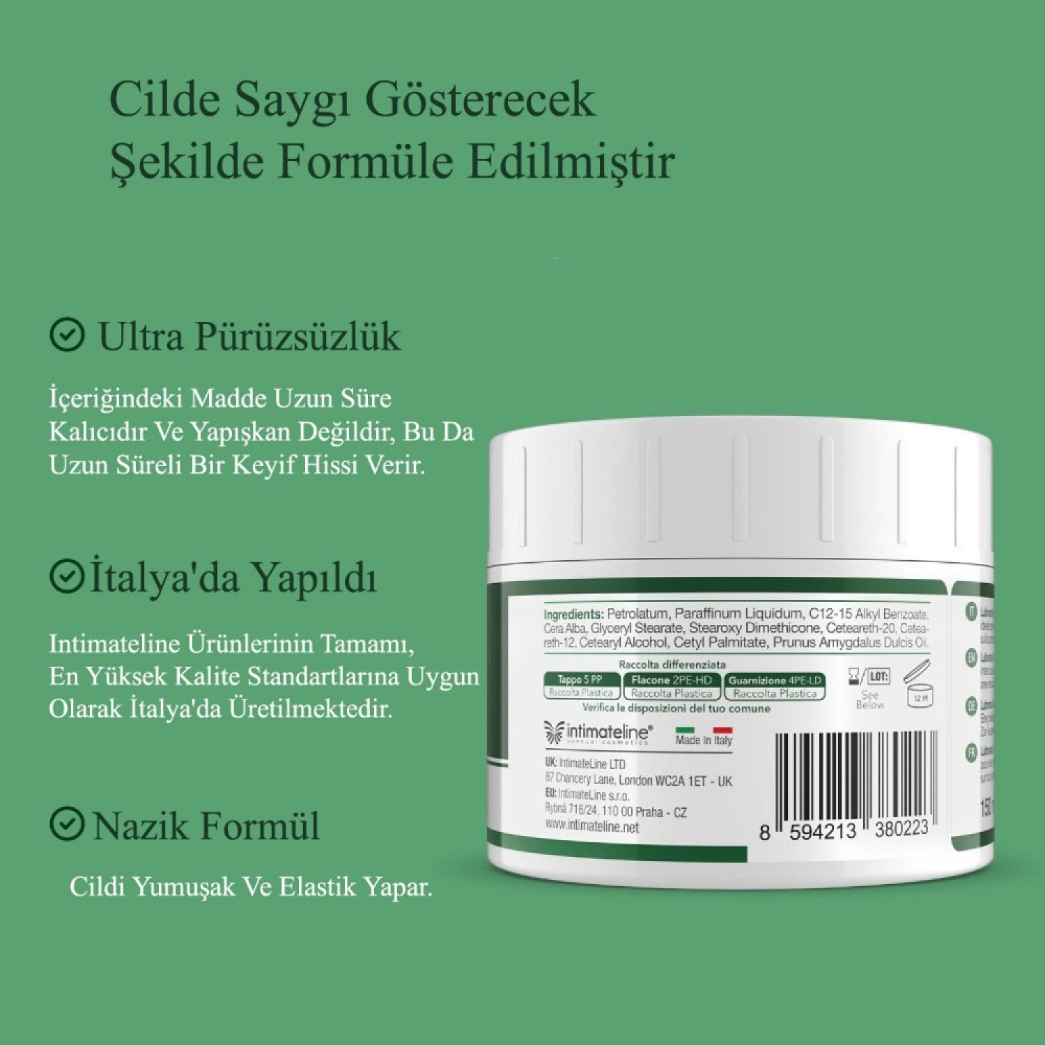 İntimateline Lubranal Yağ Bazlı 150 Ml Kayganlaştırıcı 