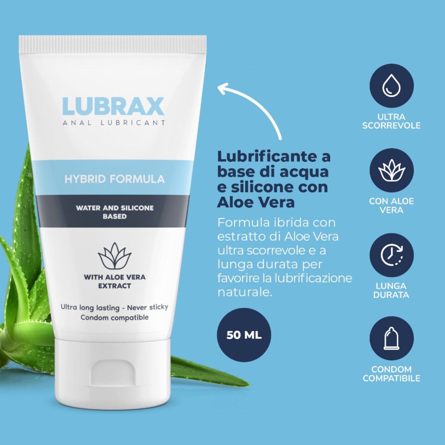 İntimateline Lubrax Aloe Vera 50 Ml Kayganlaştırıcı Jel