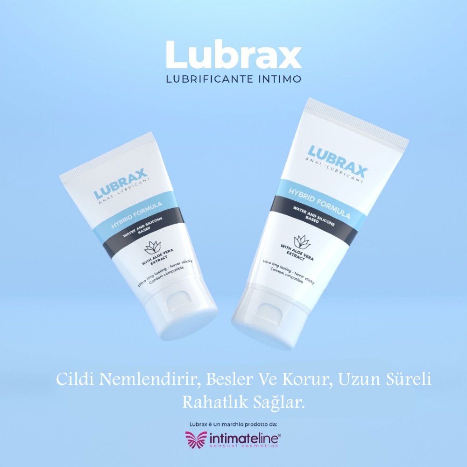 İntimateline Lubrax Silikon&Su Bazlı Hybrid Formül Aloe Vera Özlü 50 Ml Anal Kayganlaştırıcı Jel