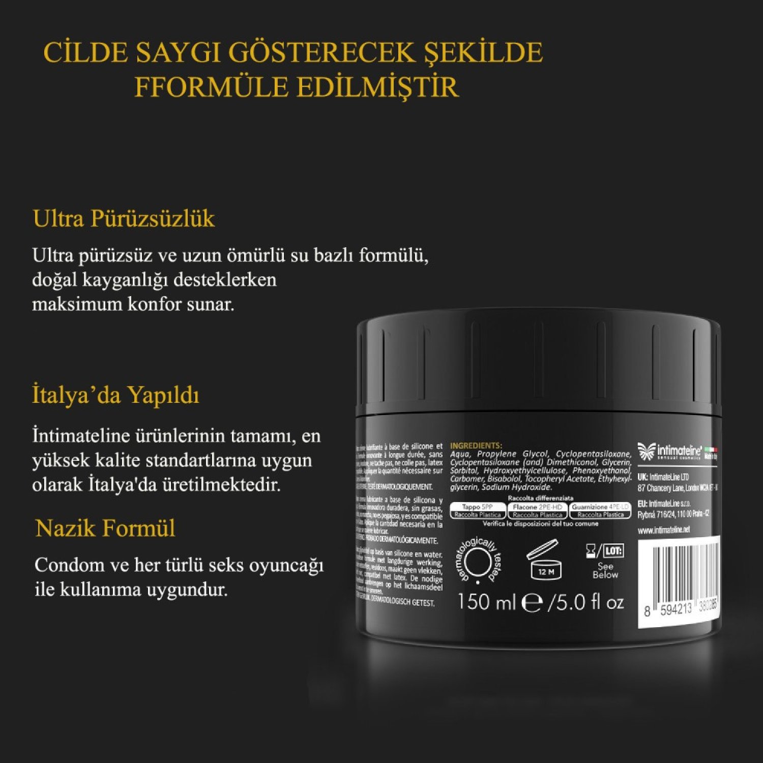 İntimateline Fistan 150 Ml kayganlaştırıcı Jel