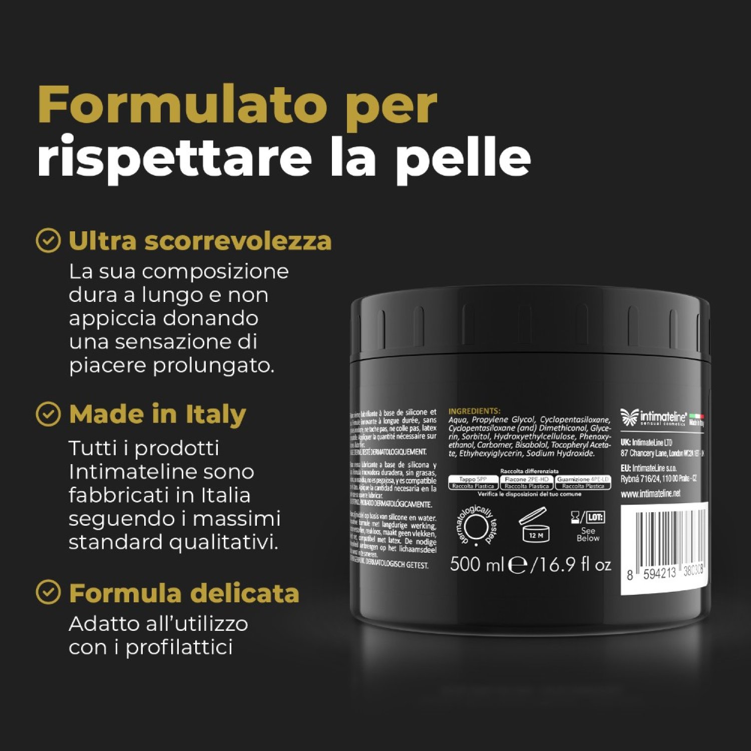 İntimateline Fistan 500 Ml Kayganlaştırıcı Jel