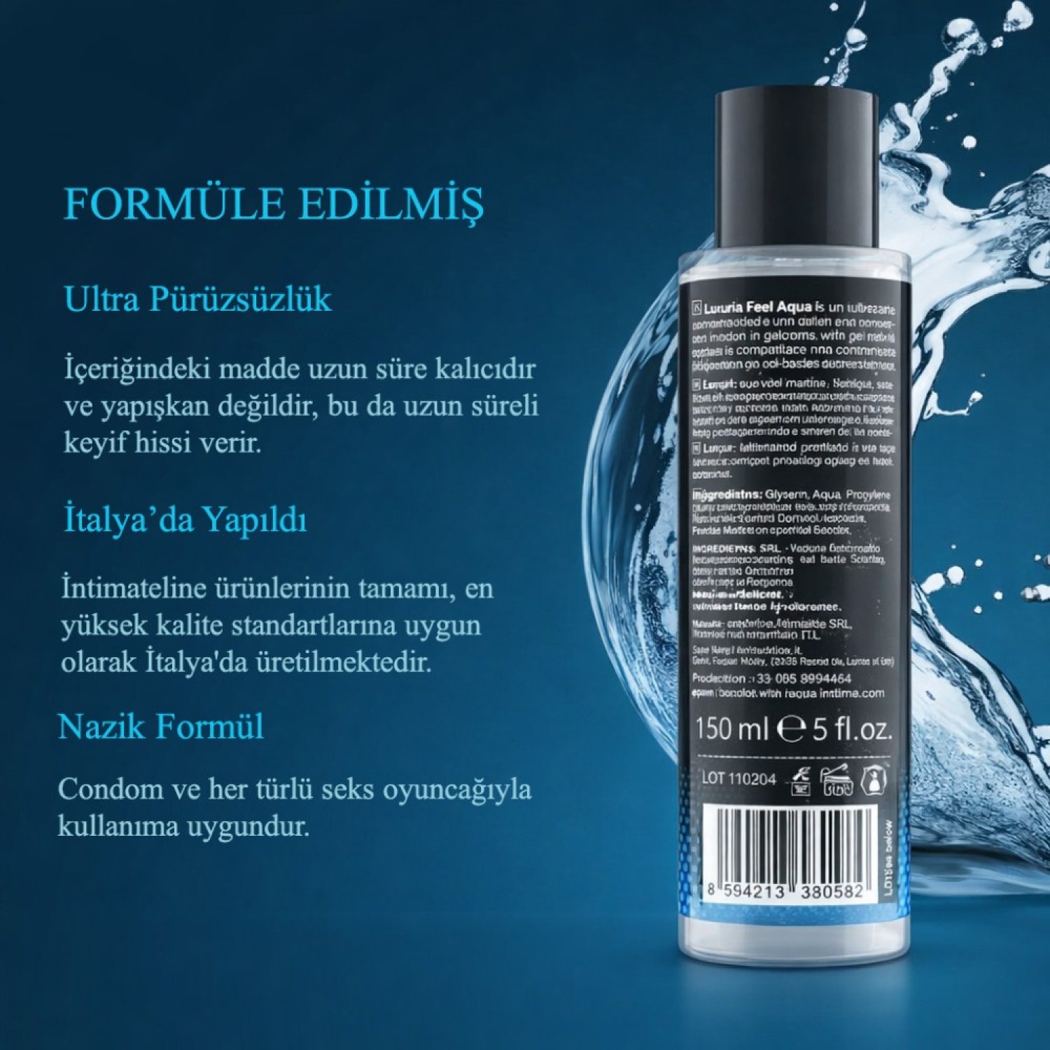 İntimateline Luxuria Feel Aqua 150 ml Kayganlaştırıcı Jel