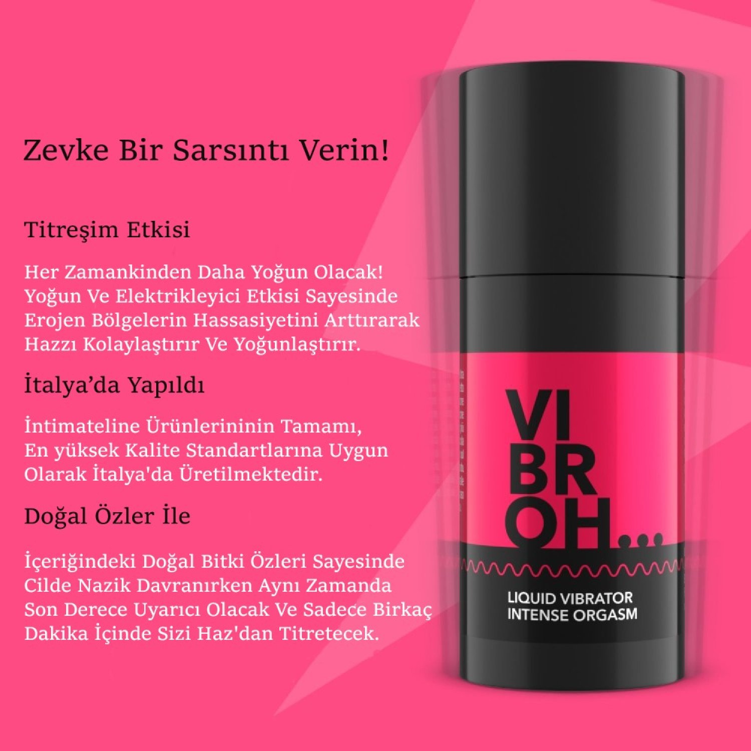 İntimateline Vibroh Liquid Vibrator İntense Orgasm15 ml Krem