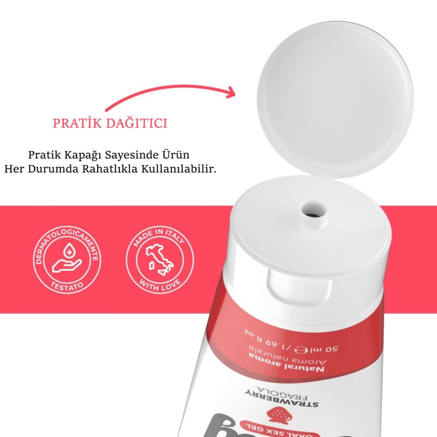 İntimateline Lick Jelly Çilekli 50 Ml Oral Seks Jeli