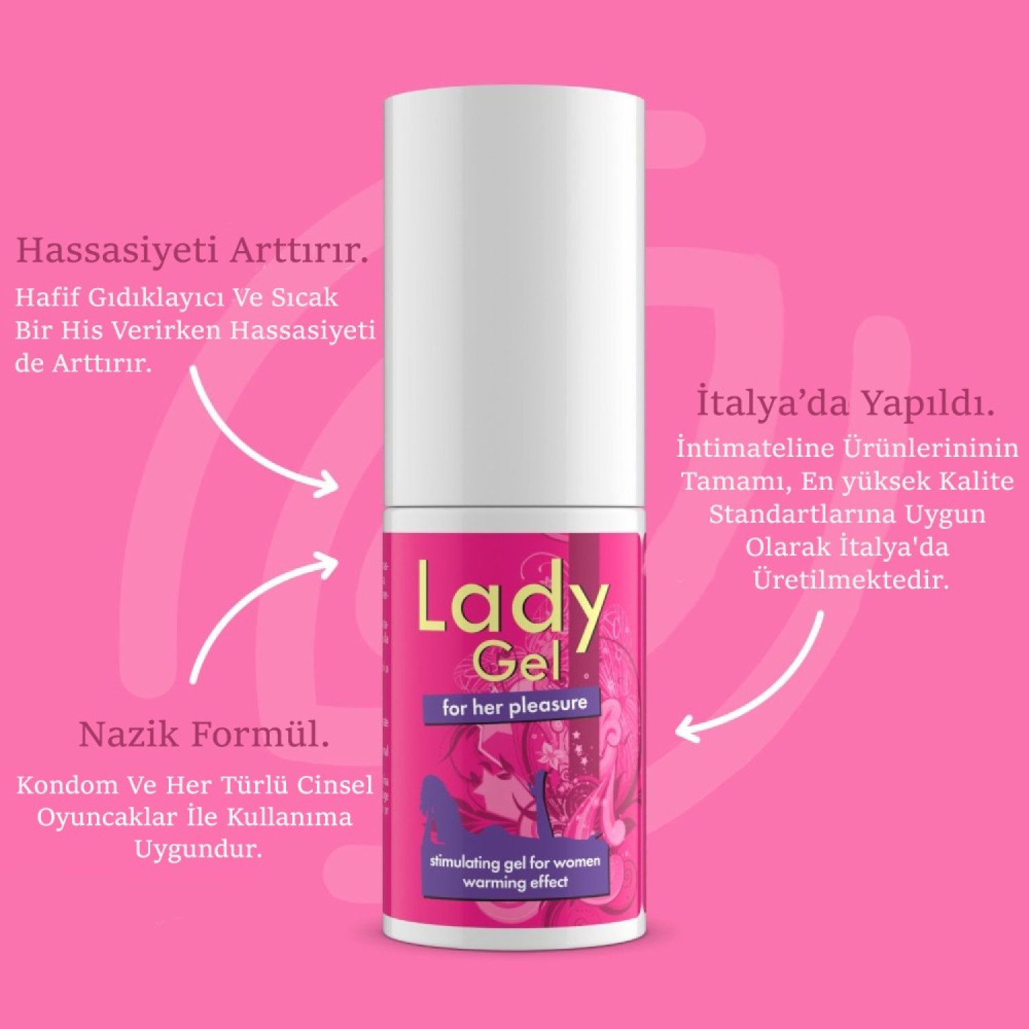 İntimateline Lady Gel 30 ml Bayanlara Özel Krem