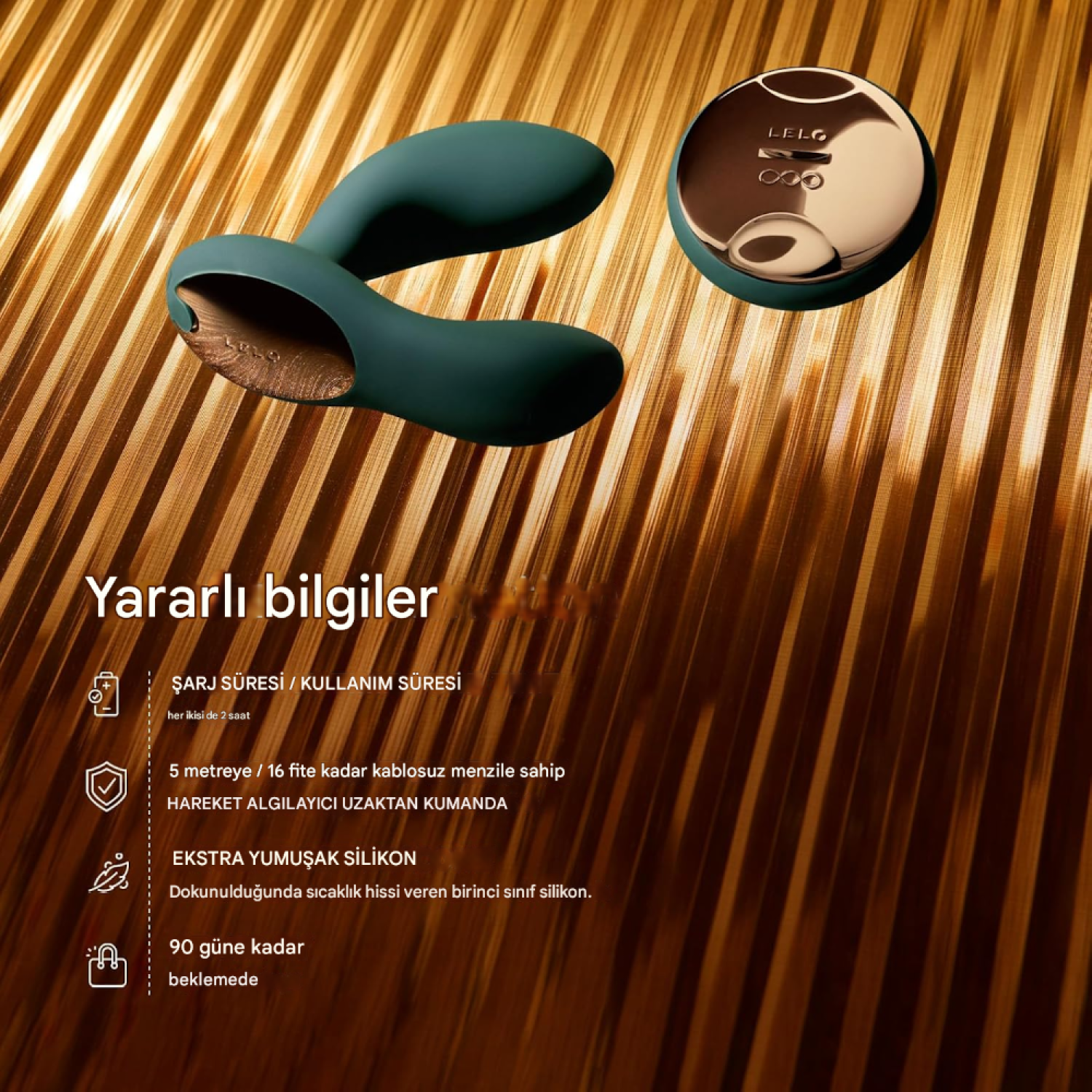 Lelo Hugo 2 Black Kumanda Kontrollü Prostat Masaj Aleti