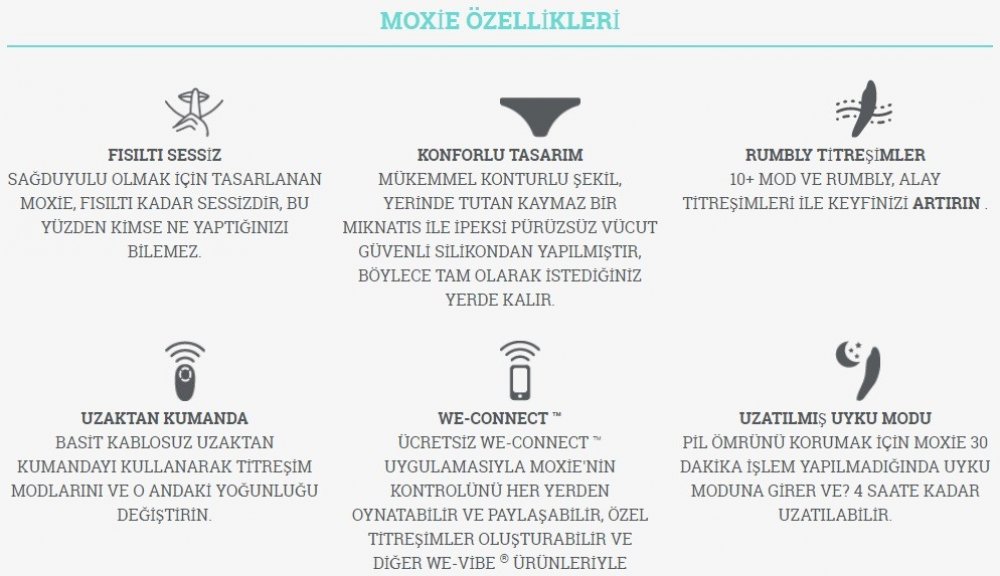 We-Vibe Moxie Akıllı Telefon Uyumlu Giyilebilen Vibratör