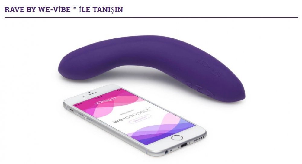 We-Vibe Rave Akıllı Telefon Kontrol G-Bölgesi Uyarıcı Vibratör