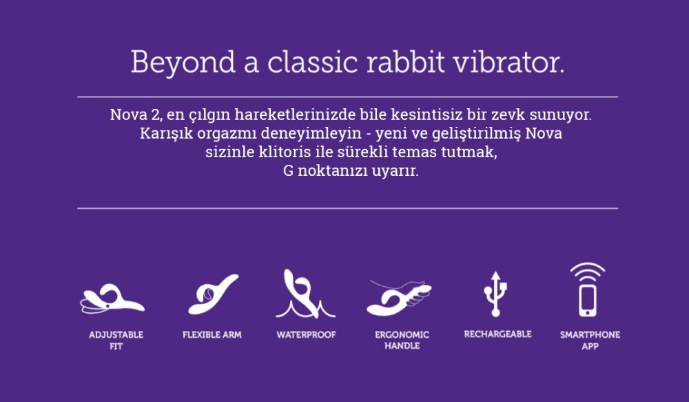 We-Vibe Nova 2 Telefon Kontrol Vibratör