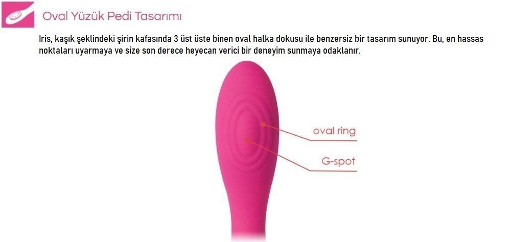 Svakom Iris G-Bölgesi Şarjlı Su Geçirmez Titreşimli Vibratör