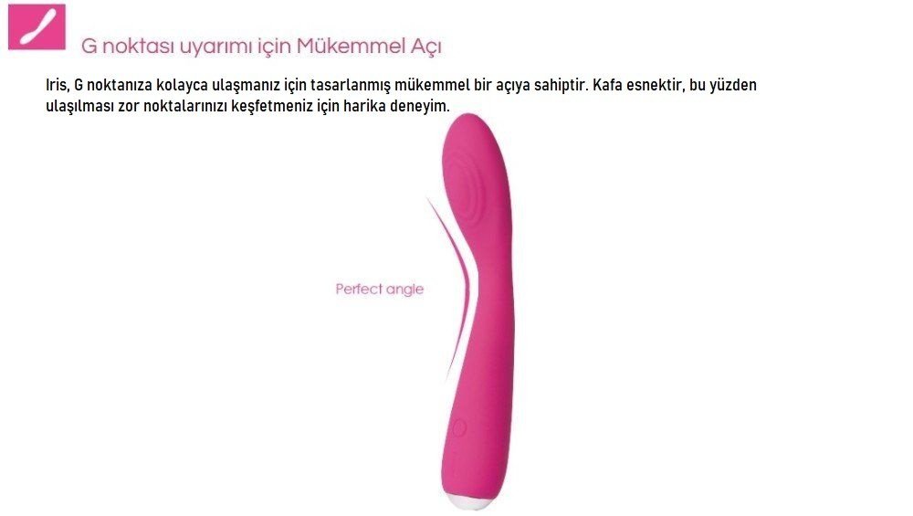 Svakom Iris G-Bölgesi Şarjlı Su Geçirmez Titreşimli Vibratör