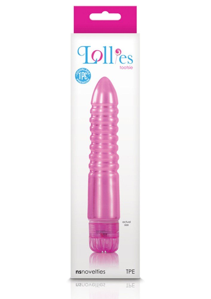 Lollies Tootsie Uyarıcı Gövdeli 16 Cm Realistik Pembe Vibratör