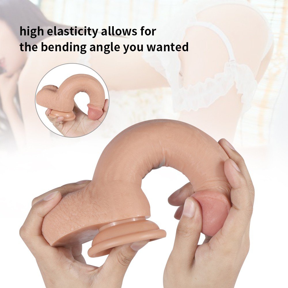 Bill Çift Katmanlı Ultra Gerçekci 23 Cm Realistik Penis Dildo