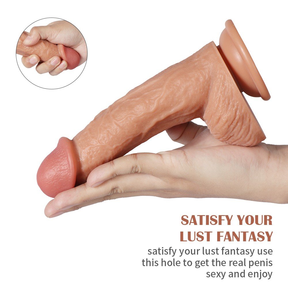 Borg Ultra Yumuşak Çift Katmanlı 20 Cm Kemerli Penis Dildo