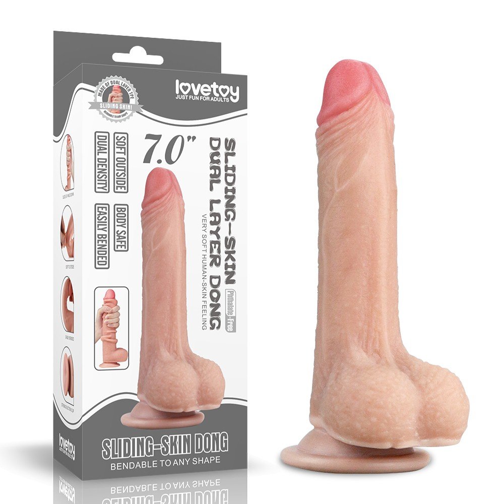 Lovetoy Hareketli Dış Yüzey Özel Seri Ultra Yumuşak 17 Cm Realistik Penis