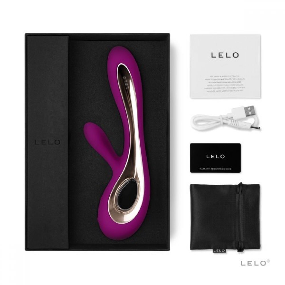 Lelo Soraya 2 Deep Rose Titreşimli G-Bölgesi ve Klitoris Uyarıcı Rabbit Vibratör