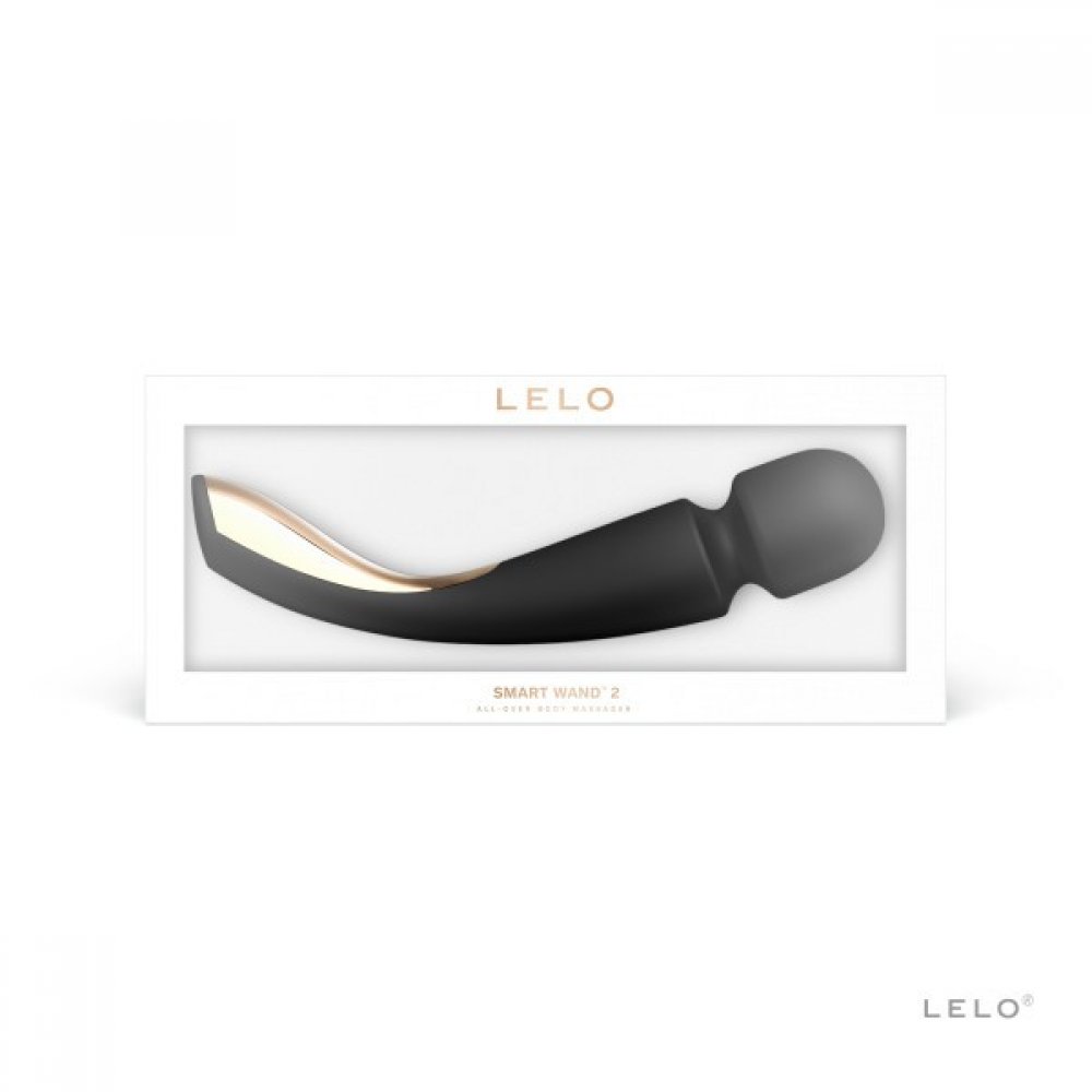 Lelo Smart Wand 2 Black Akıllı Sensörlü Çok Yönlü Büyük Boy Masaj Aleti 