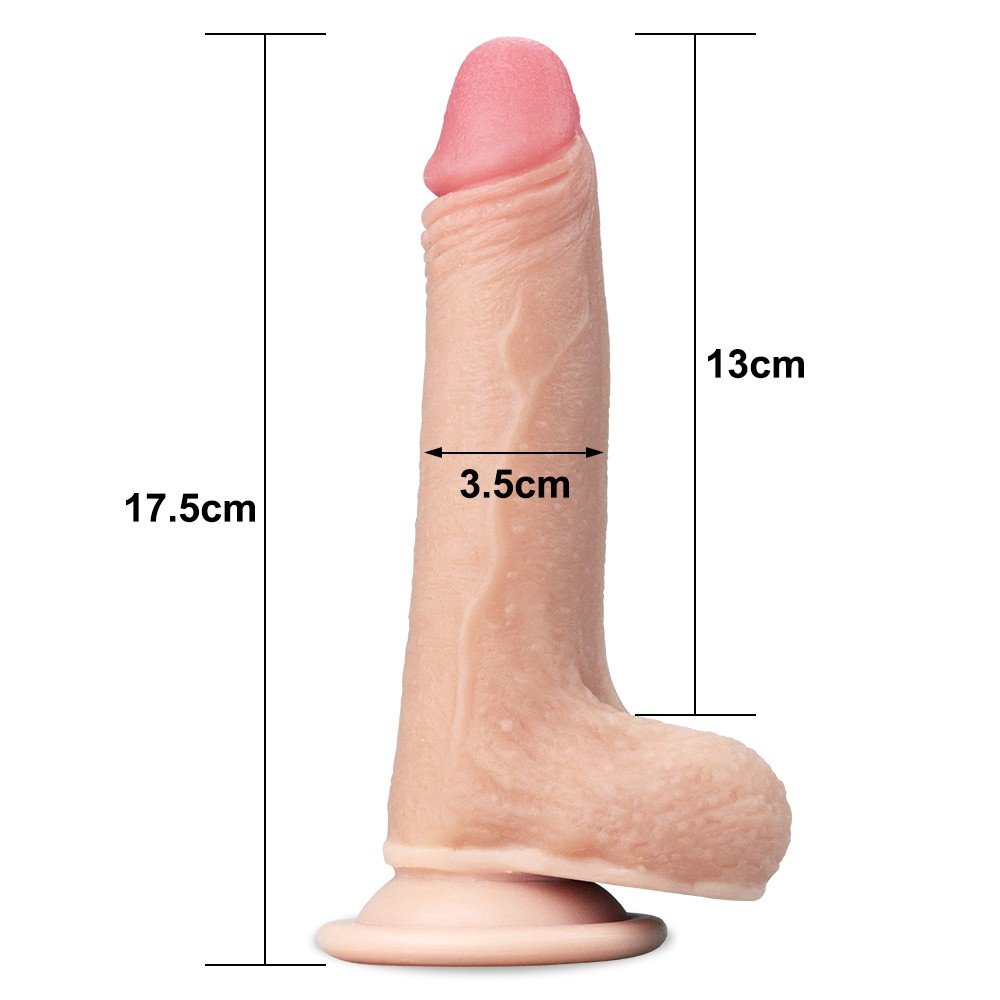 Lovetoy Hareketli Dış Yüzey Özel Seri Ultra Yumuşak 17 Cm Realistik Penis