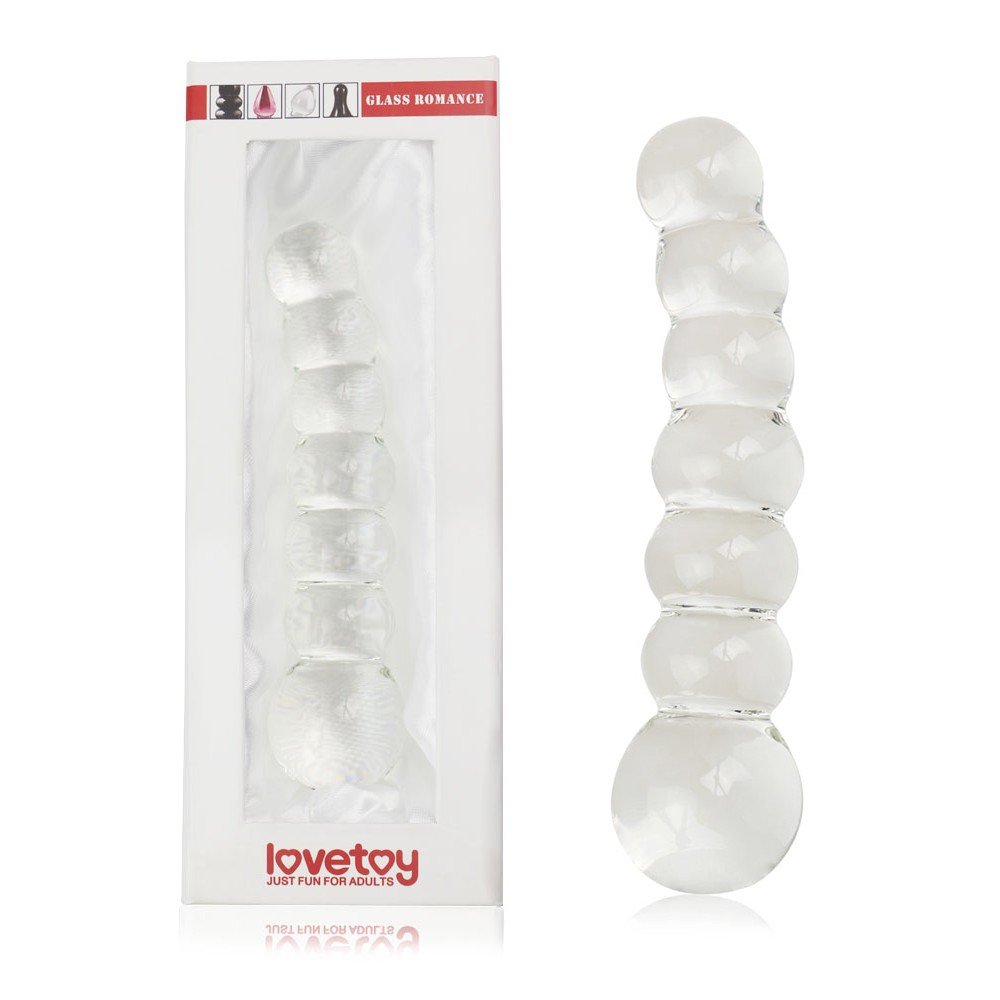 Lovetoy Glass Romance 17 Cm Anal ve Vajinal Cam Plug Dildo